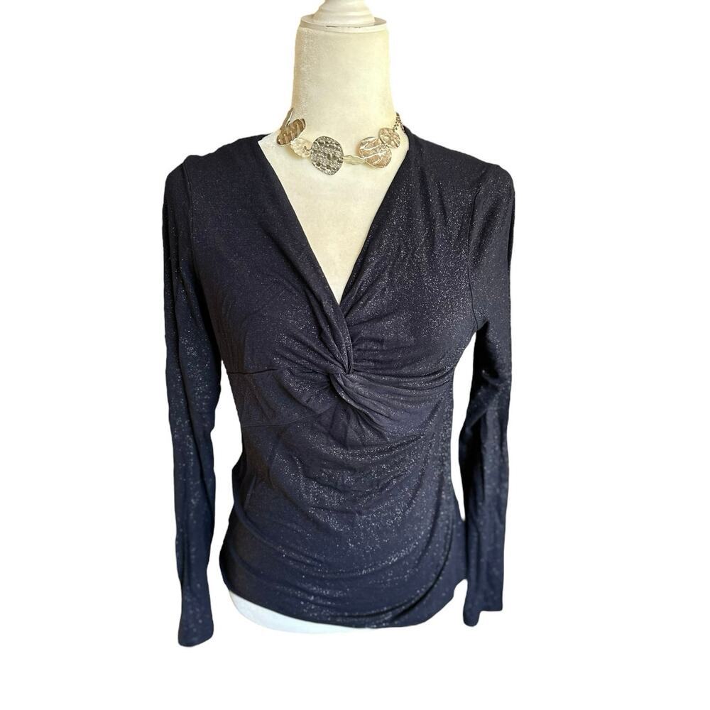 🇺🇸🍁 BUNDLE ONLY - 5/$15  INC International Concepts Navy Blue Sparkle Top